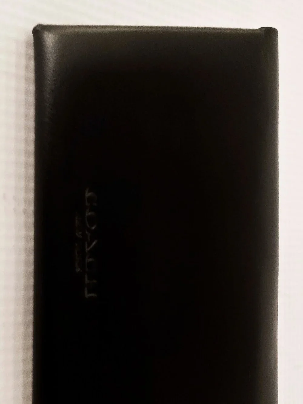 Coach Dark Brown Leather Turn Lock Card Case NWOT